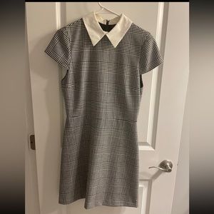 Alice + Olivia Houndstooth Checkered Mini Dress